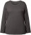 Ulla Popken Basic Round Neck Long Sleeve Slim Fit Cotton Tee Graphite Grey - T-shirty - 