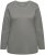 Ulla Popken Basic Round Neck Long Sleeve Slim Fit Cotton Tee Grey - T-shirty - 