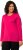 Ulla Popken Basic Round Neck Long Sleeve Slim Fit Cotton Tee Magenta Pink - T-shirty - 