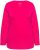 Ulla Popken Basic Round Neck Long Sleeve Slim Fit Cotton Tee Red Pink - T-shirty - 