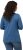 Ulla Popken Basic Round Neck Long Sleeve Slim Fit Cotton Tee Blue Denim - T-shirty - 