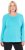 Ulla Popken Basic Round Neck Long Sleeve Slim Fit Cotton Tee Deep Aqua - T-shirty - 