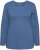 Ulla Popken Basic Round Neck Long Sleeve Slim Fit Cotton Tee Ink Blue - T-shirty - 