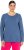 Ulla Popken Basic Round Neck Long Sleeve Slim Fit Cotton Tee Ink Blue - T-shirty - 