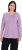 Ulla Popken Basic Round Neck Long Sleeve Slim Fit Cotton Tee Lavender - T-shirty - 