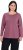 Ulla Popken Basic Round Neck Long Sleeve Slim Fit Cotton Tee Dark Rose - T-shirty - 