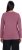 Ulla Popken Basic Round Neck Long Sleeve Slim Fit Cotton Tee Dark Rose - T-shirty - 