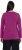 Ulla Popken Basic Round Neck Long Sleeve Slim Fit Cotton Tee Berry - T-shirty - 