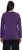 Ulla Popken Basic Round Neck Long Sleeve Slim Fit Cotton Tee Deep Violet - T-shirty - 