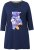 Ulla Popken Floral Motif 3/4 Sleeve Tunic Tee Ink Blue - Koszulki z nadrukiem dla kobiet - 
