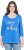 Ulla Popken Make It Amazing 3/4 Sleeve Graphic Tee Pacific Blue - Koszulki z nadrukiem dla kobiet - 