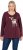Ulla Popken Fawn Long Sleeve Graphic Tee Plum - Koszulki z nadrukiem dla kobiet - 