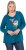 Ulla Popken Fawn Long Sleeve Graphic Tee Teal - Koszulki z nadrukiem dla kobiet - 