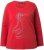 Ulla Popken Holiday Long Sleeve Graphic Tee Salsa Red - Koszulki z nadrukiem dla kobiet - 