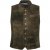 jP1880 Finest Goat Suede Traditional Vest Dark Brown - Trachten & Oktoberfest - Stroje Oktoberfest w dużych rozmiarach (Trachten)