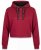Nora Mikken KAMILLA Cropped Hoodie Burgundy - ODZIEŻ DAMSKA XS-XXL - 