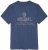 Adamo Sandro Regular fit Slub effect T-shirt Indigo Blue - Koszulki - T-shirty meskie Duże Rozmiary - 2XL-14XL
