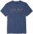 Adamo Simon Regular fit Printed T-shirt Denim Blue - Koszulki - T-shirty meskie Duże Rozmiary - 2XL-14XL