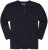 Adamo Sven Regular fit Serafino Long sleeve T-shirt Navy - Koszulki - T-shirty meskie Duże Rozmiary - 2XL-14XL