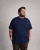 Motley Denim Milan T-shirt Granatowy - Koszulki - T-shirty meskie Duże Rozmiary - 2XL-14XL