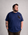 Motley Denim Milan T-shirt Ciemny indygo - Koszulki - T-shirty meskie Duże Rozmiary - 2XL-14XL