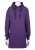 Nora Mikken KRISTINA Long Hoodie Purple - Bluzy & bluzy z kapturem - 