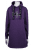 Nora Mikken KADRI WHITE Long Hoodie Purple - Bluzy & bluzy z kapturem - 