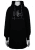Nora Mikken KADRI WHITE Long Hoodie Black - Bluzy & bluzy z kapturem - 