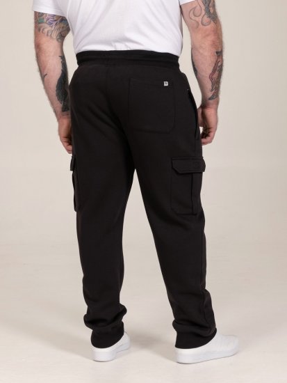 D555 Dexter 1 Cargo Jogger With Bear Embroidery TALL Czarny - TALL dresy - Spodnie dresowe TALL dla wysokich