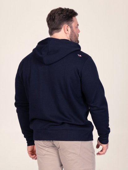 D555 Hector Adventurer Printed Zip Through Hoody Granatowy - Bluzy & bluzy z kapturem - Bluzy & Bluzy z kapturem 2XL-12XL