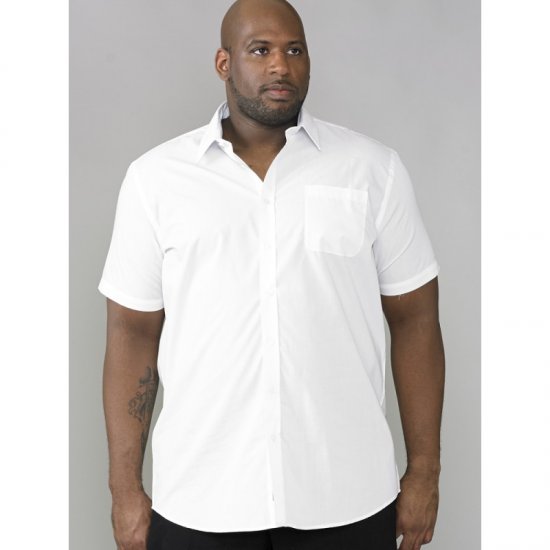 D555 Delmar Easy Iron-Shirt White - Koszule - Koszule 2XL-10XL