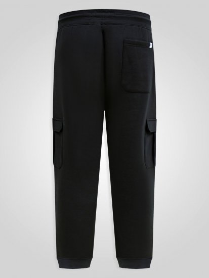 D555 Dexter 1 Cargo Jogger With Bear Embroidery TALL Czarny - TALL dresy - Spodnie dresowe TALL dla wysokich
