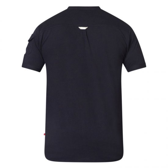 D555 Archer Collarless Shirt Black - Koszule - Koszule 2XL-10XL