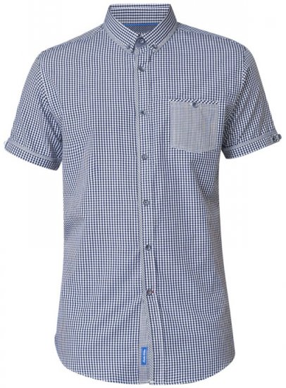 D555 Hank Gingham Short Sleeve Shirt - Koszule - Koszule 2XL-10XL