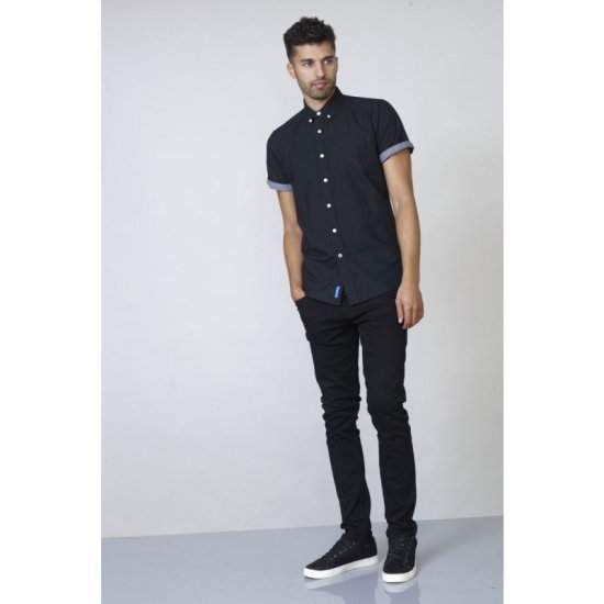 D555 Kevin Oxford Shirt Black - Koszule - Koszule 2XL-10XL