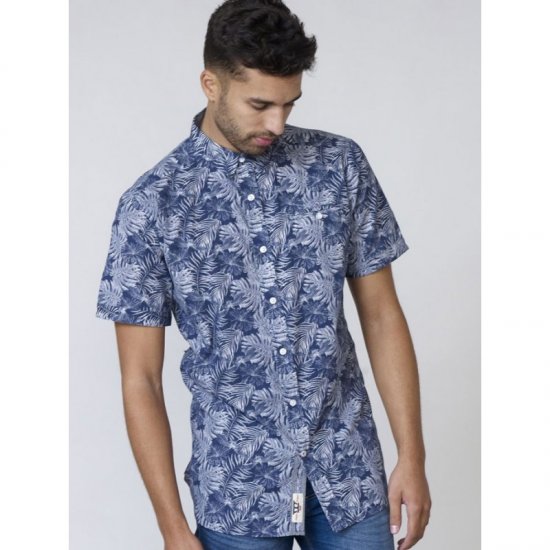 D555 Sheldon Hawaii Shirt Navy - Koszule - Koszule 2XL-10XL