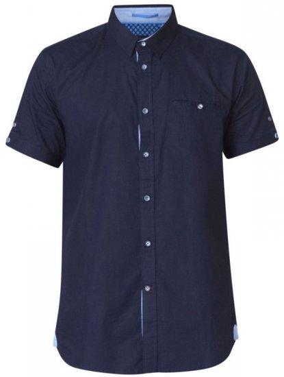 D555 Tim Short Sleeve Shirt Navy - Koszule - Koszule 2XL-10XL