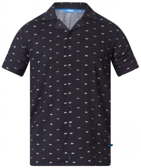 D555 Luciano Bowling Shirt Black - Koszule - Koszule 2XL-10XL