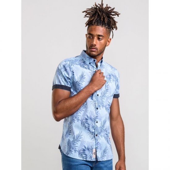 D555 Santana Hawaii Shirt Sky Blue - Koszule - Koszule 2XL-10XL