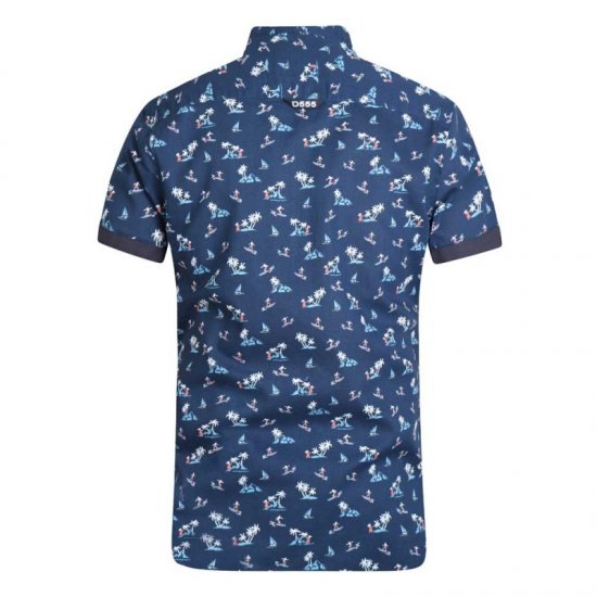 D555 Davian Hawaii Shirt Navy - Koszule - Koszule 2XL-10XL