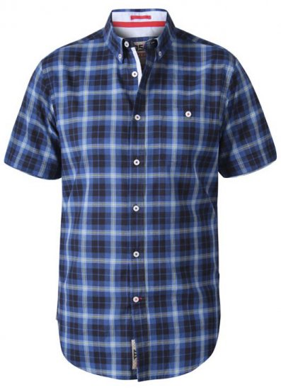 D555 Watson Short Sleeve Shirt Navy - Koszule - Koszule 2XL-10XL