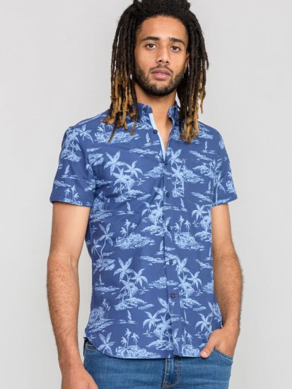 D555 WHITSBURY Hawaiian Print Shirt - Koszule - Koszule 2XL-10XL
