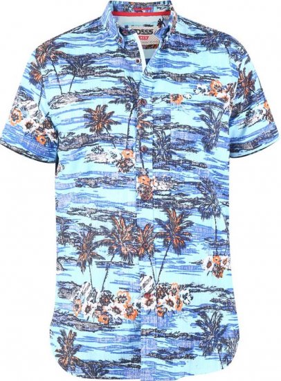 D555 CHARFORD Hawaiian Reverse Printed Shirt - Koszule - Koszule 2XL-10XL