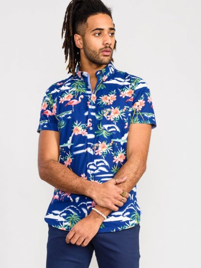D555 Durham Flamingo Hawaiian Ao Print Shirt - Koszule - Koszule 2XL-10XL