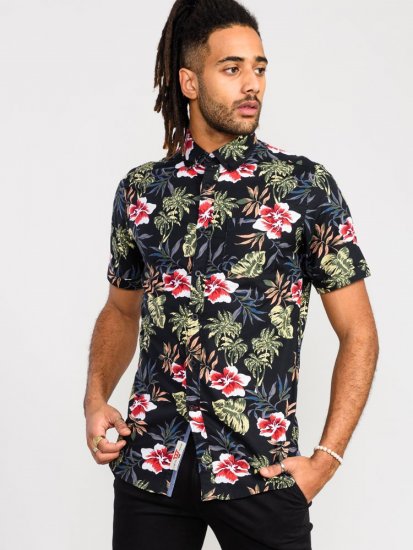 D555 Wilton Hawaiian Ao Print Short Sleeve Shirt - Koszule - Koszule 2XL-10XL
