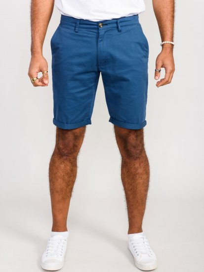 D555 Nelson Stretch Chino Shorts Blue - Szorty - Szorty W40-W60