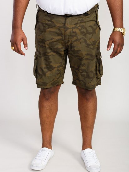 D555 Woobridge Camo Cotton Cargo Shorts - Szorty - Szorty W40-W60