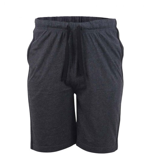 D555 Ryan Jersey Shorts 2-pack Black/Charcoal - Dresy & spodenki dresowe - Dresy & Spodnie Dresowe 2XL-12XL