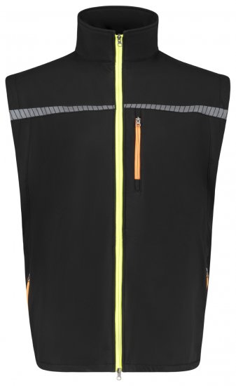 Adamo 109134 Kamizelka Softshellowa Czarna - Odzież robocza - Odzież robocza 3XL-6XL