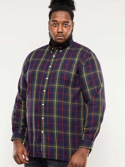 D555 Gladstone Check Button Down Collar Shirt - Koszule - Koszule 2XL-10XL